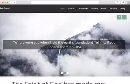 Job Church Website Design