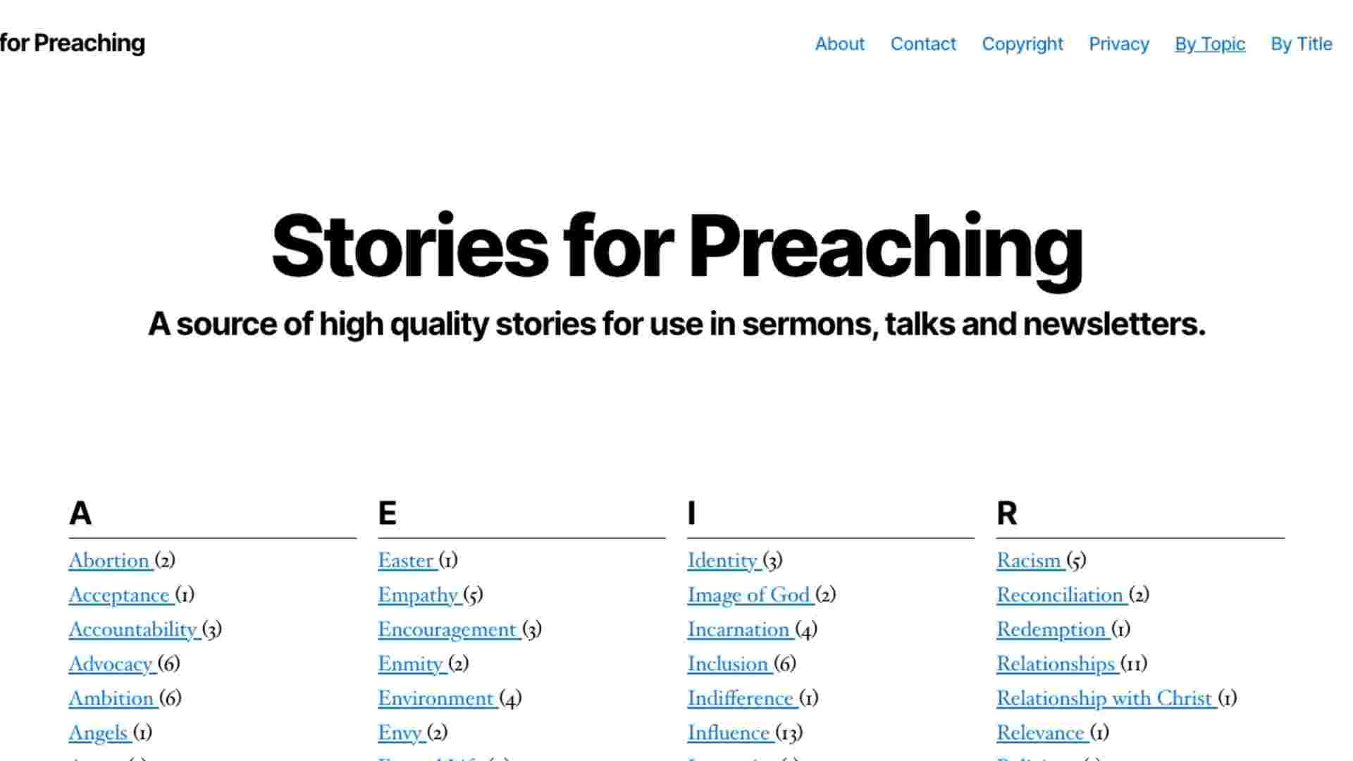 Stories for Preaching