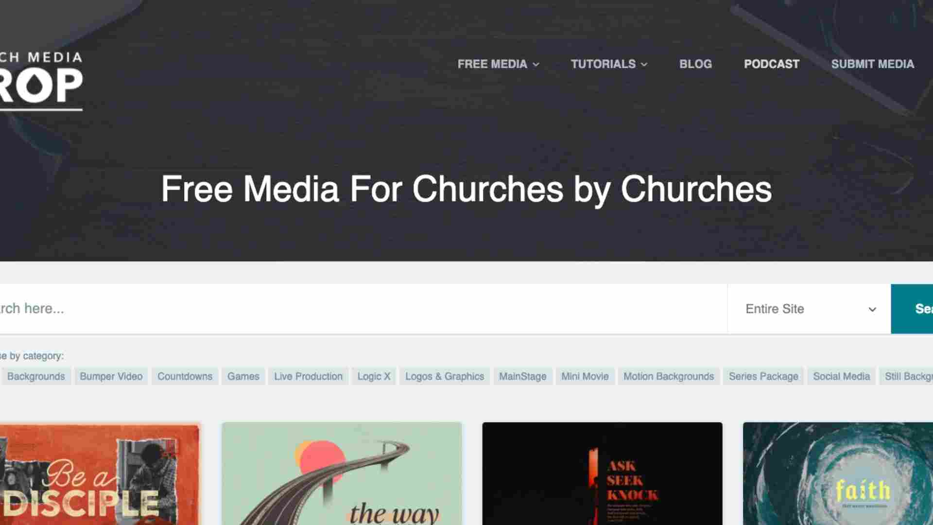 Church Media Drop
