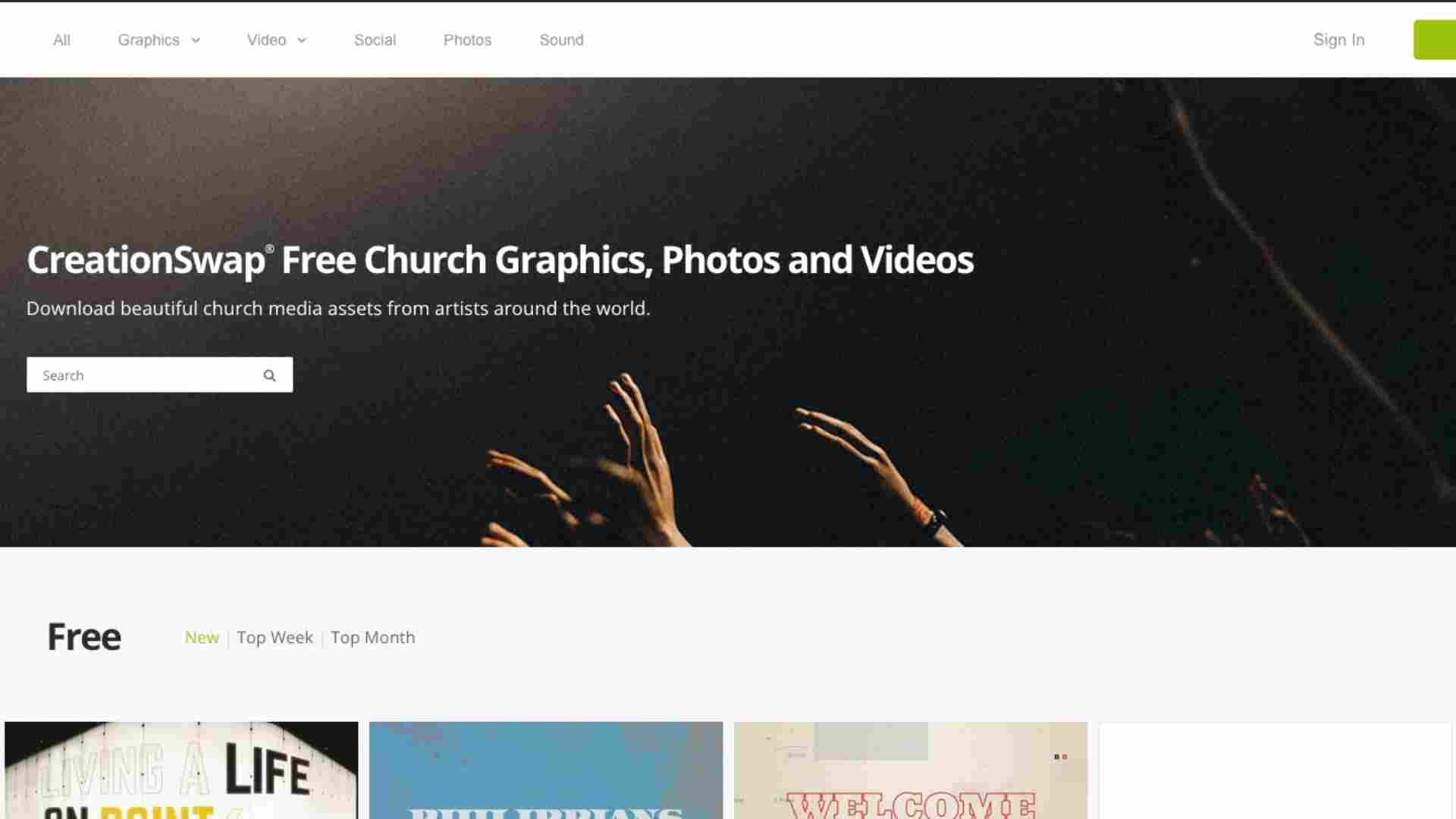 CreationSwap Free Worship Backgrounds