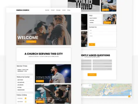 Church Website Builder Omega by Ministry Designs