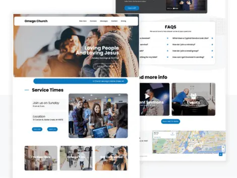 Church Website Builder Omega by Ministry Designs